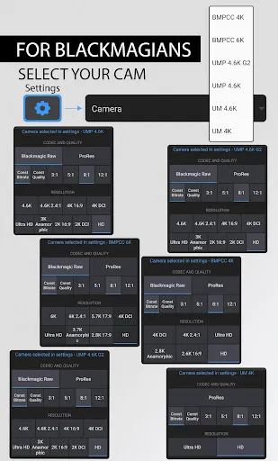 Control Blackmagic Camera スクリーンショット