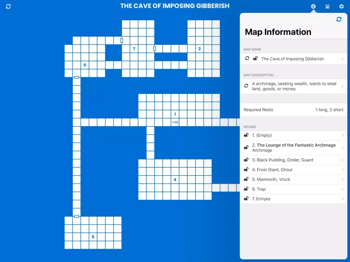 Tangkapan layar App of Mapping iPad 