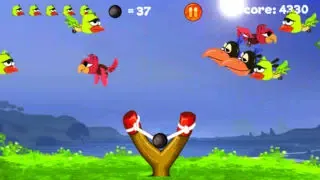 Capturas de pantalla de Angry Flappy Slingshot Bird Prey Safari: Pull Sling to Shoot Eagle,Robin,Parrot,Turkey, Owl & Toucan Flyer