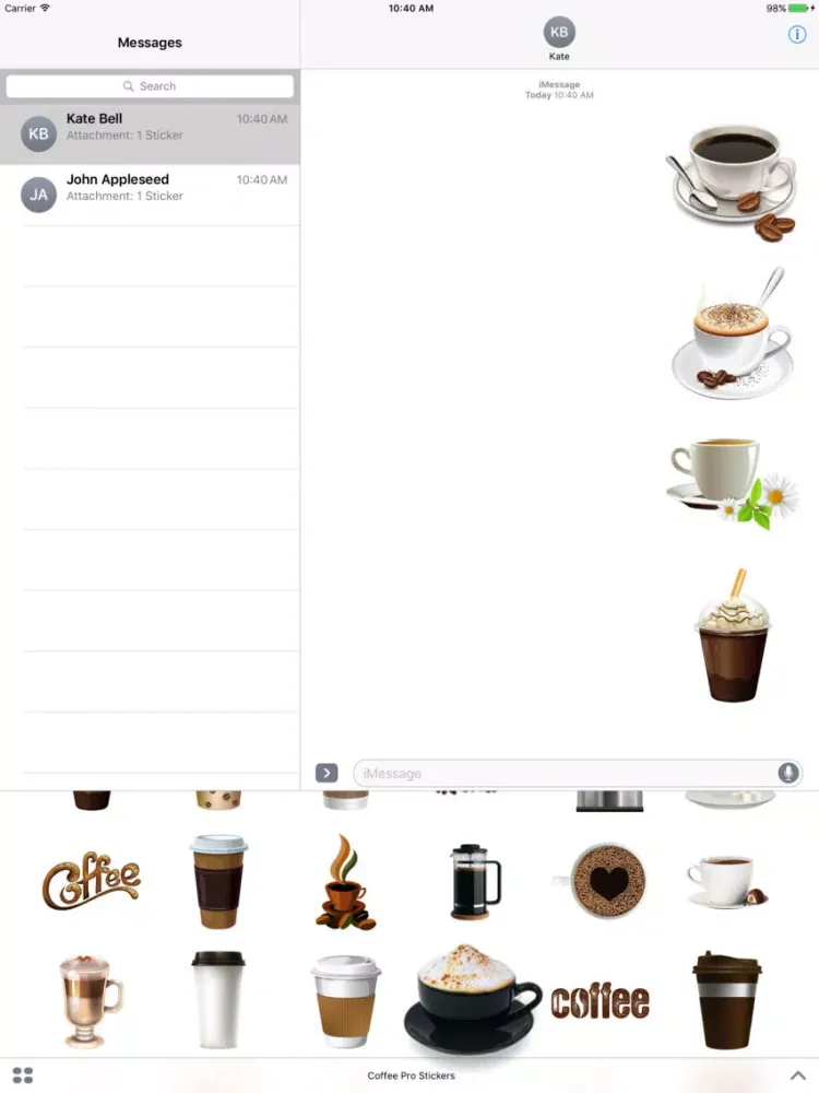 Coffee Pro Stickers iPad  স্ক্রিনশট