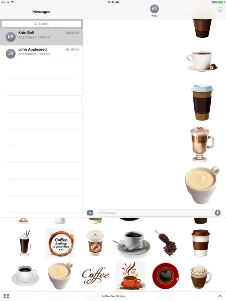 Coffee Pro Stickers iPad  স্ক্রিনশট