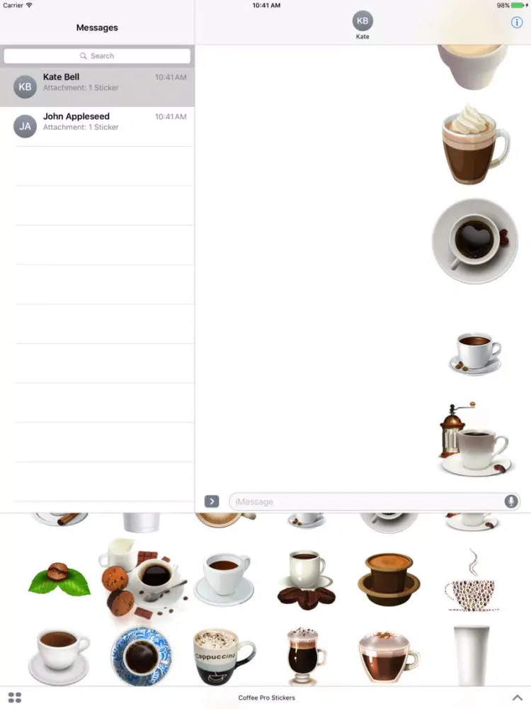 Coffee Pro Stickers iPad  স্ক্রিনশট