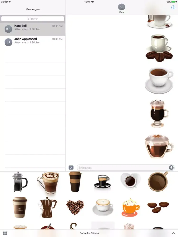 Coffee Pro Stickers iPad  স্ক্রিনশট