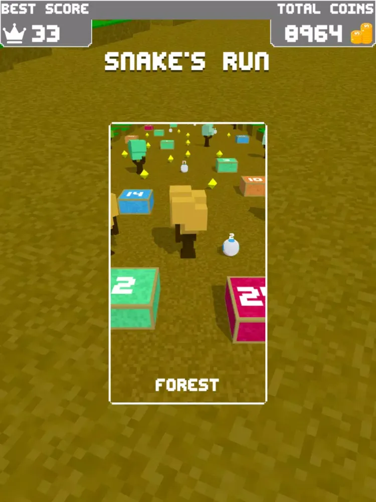 Tangkapan layar Snake's Run iPad 