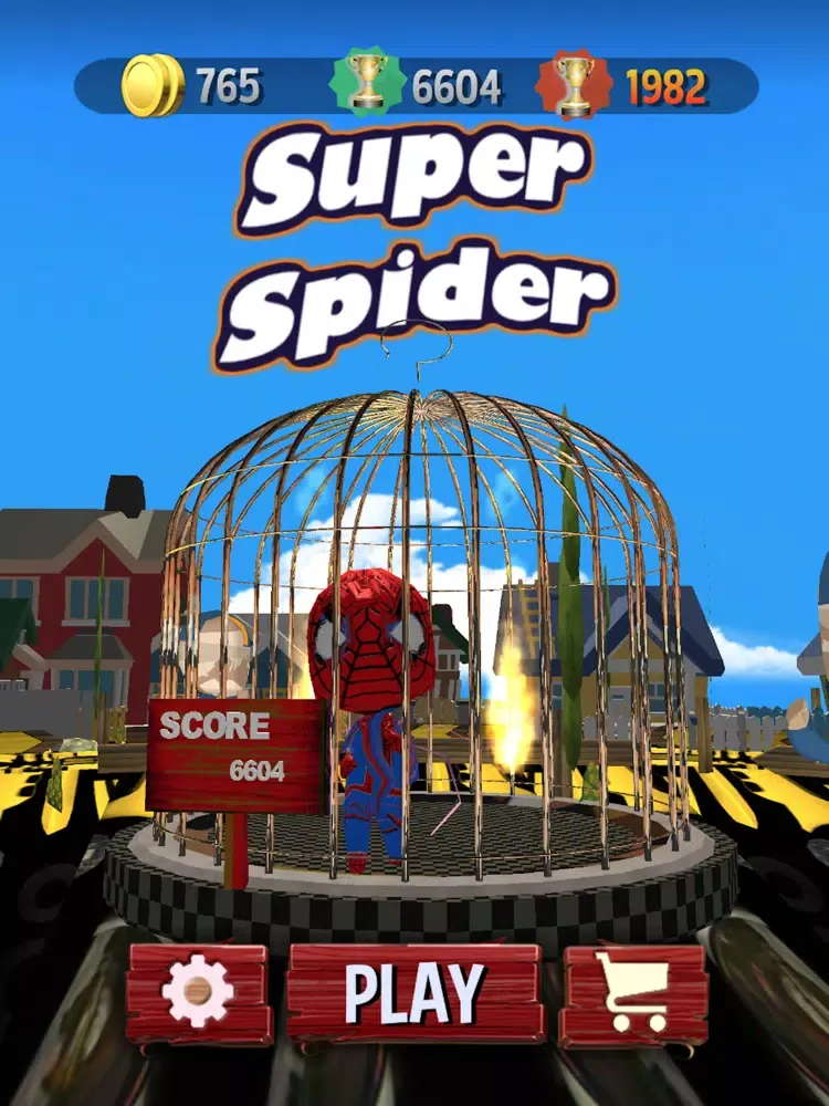 Captures d'écran de Super Hero Spider Running Man! iPad 