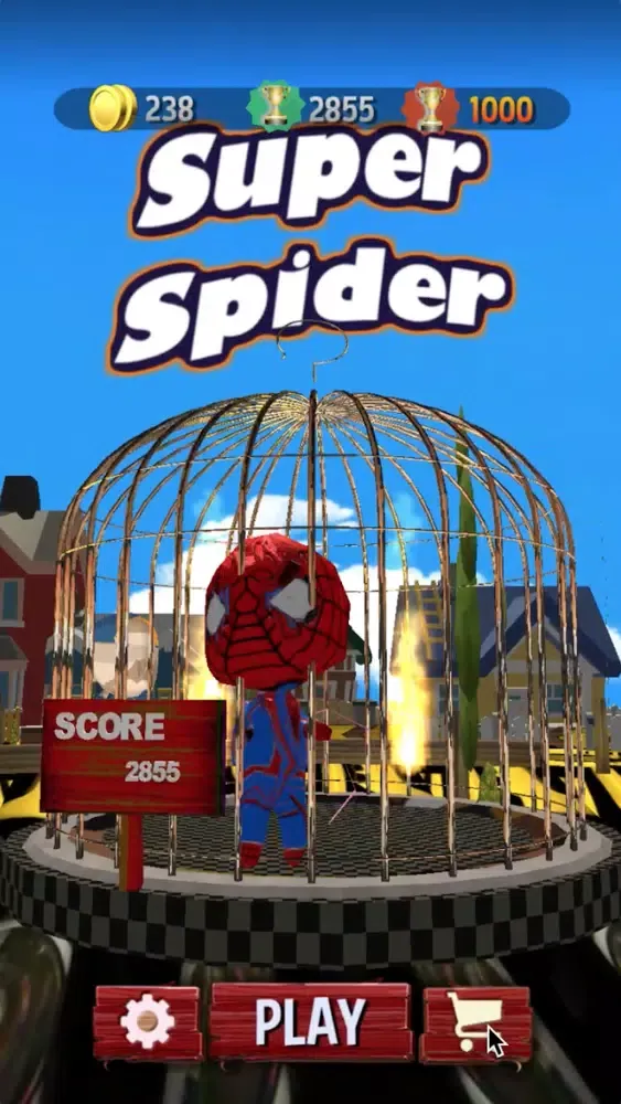 Captures d'écran de Super Hero Spider Running Man!