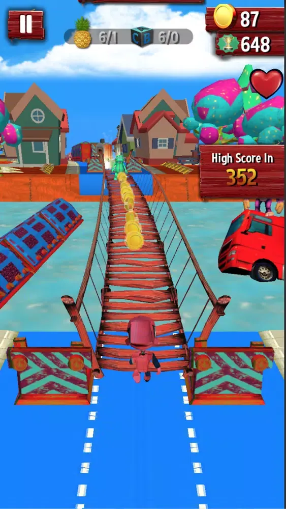 Captures d'écran de Super Hero Spider Running Man!
