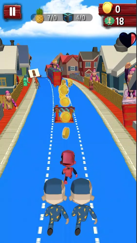 Captures d'écran de Super Hero Spider Running Man!