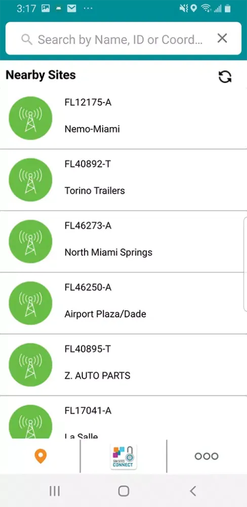 Screenshot di SBA Sites Connect