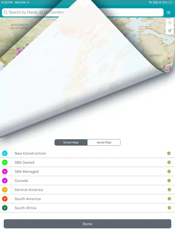 ภาพหน้าจอของ SBA Sites iPad 