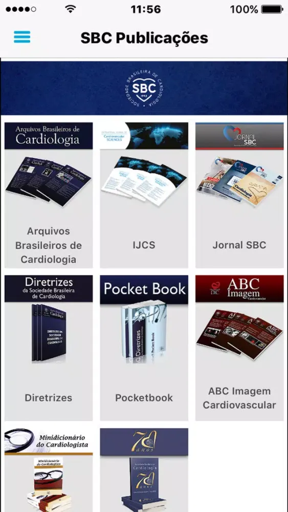 Tangkapan layar SBC Publicações