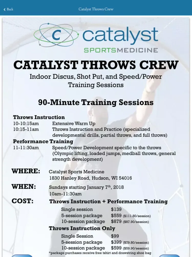 Catalyst Performance Training iPad  Screenshots