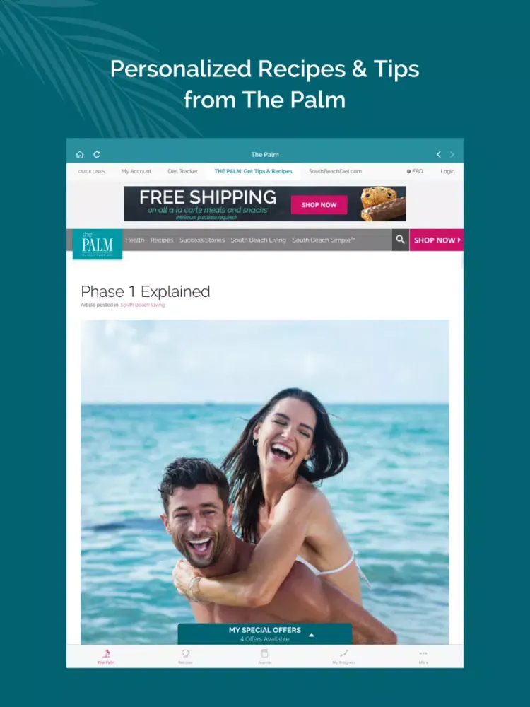 South Beach Diet Tracker iPad  Screenshots