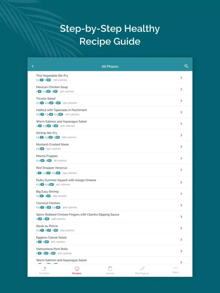 South Beach Diet Tracker iPad  Screenshots