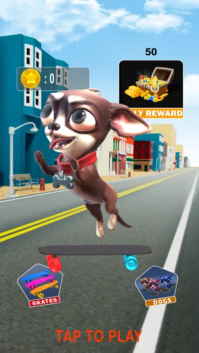 Skater dog traffic racing game स्क्रीनशॉट