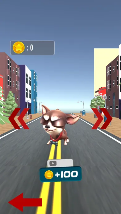 Skater dog traffic racing game स्क्रीनशॉट