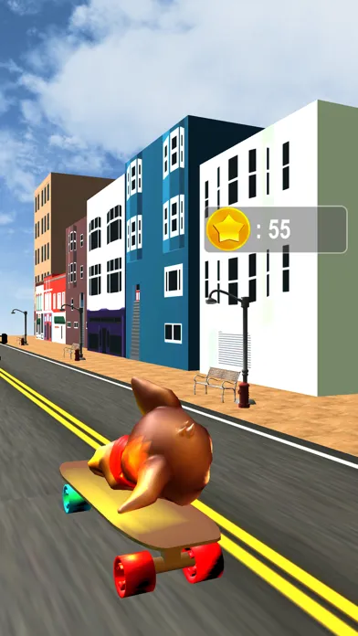 Skater dog traffic racing game स्क्रीनशॉट