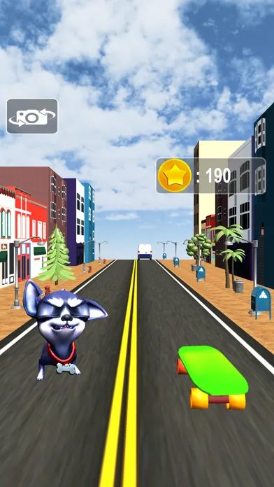 Skater dog traffic racing game स्क्रीनशॉट