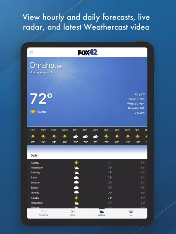 KPTM FOX 42 iPad  スクリーンショット