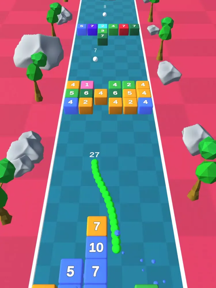 Tangkapan skrin 3D Sanke Vs Blocks iPad 