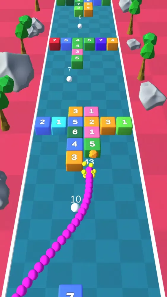 Tangkapan skrin 3D Sanke Vs Blocks