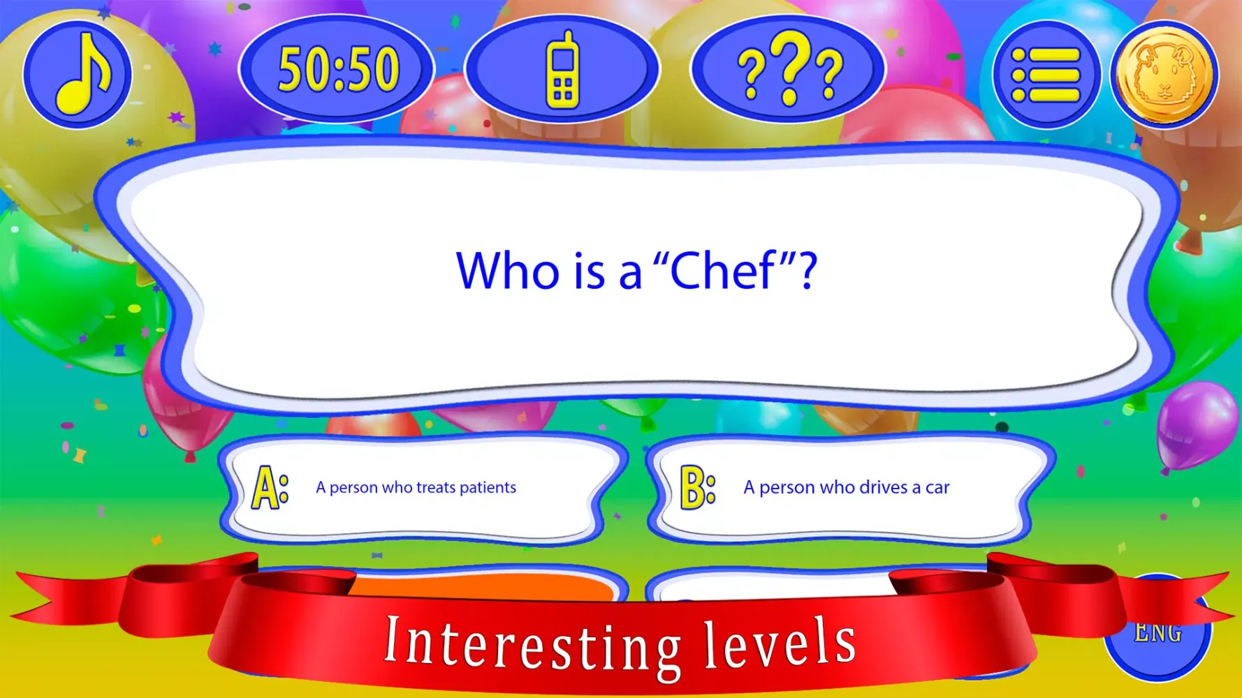 Captures d'écran de Kids Quiz Games: Millionaire