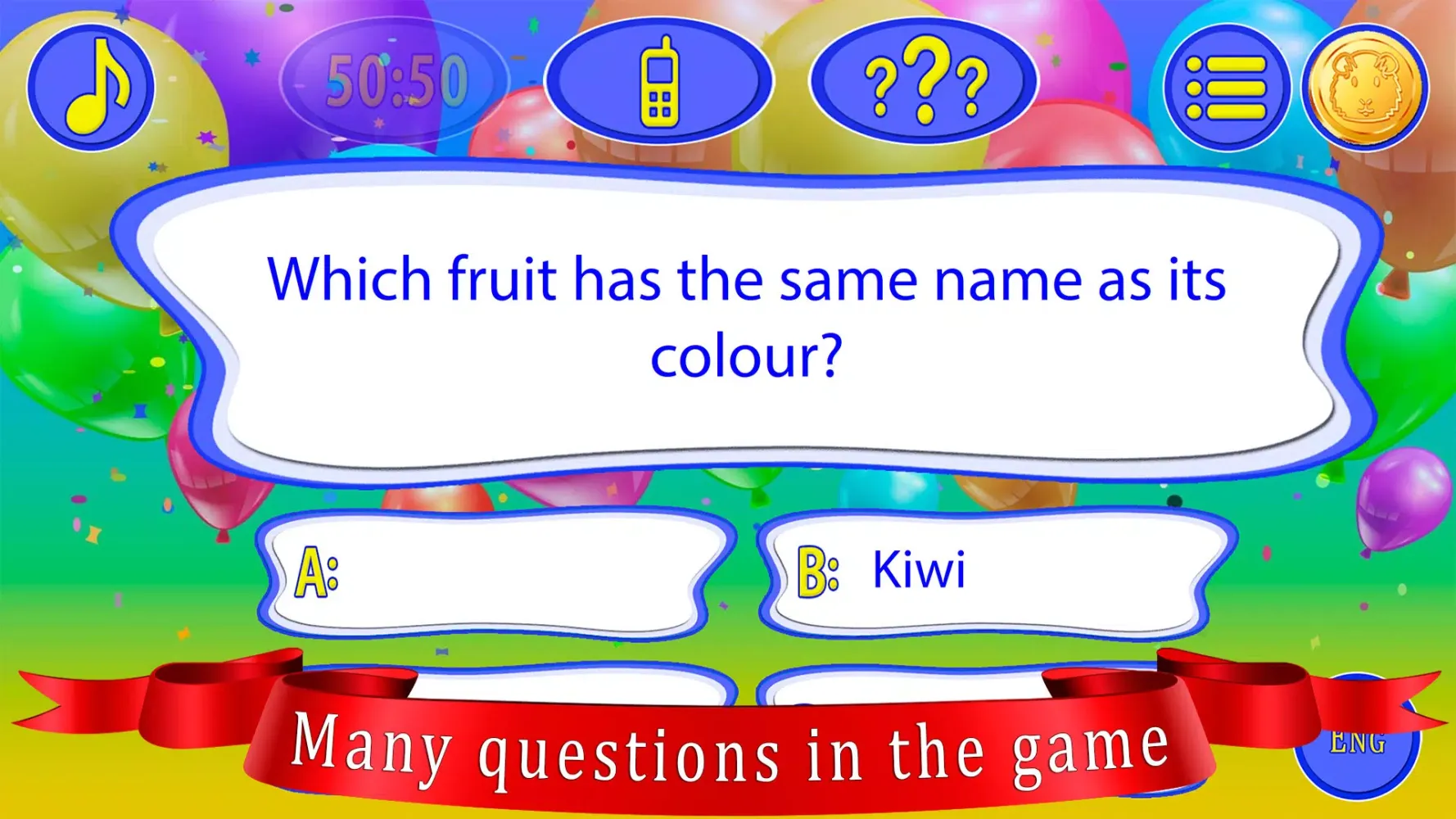 Captures d'écran de Kids Quiz Games: Millionaire