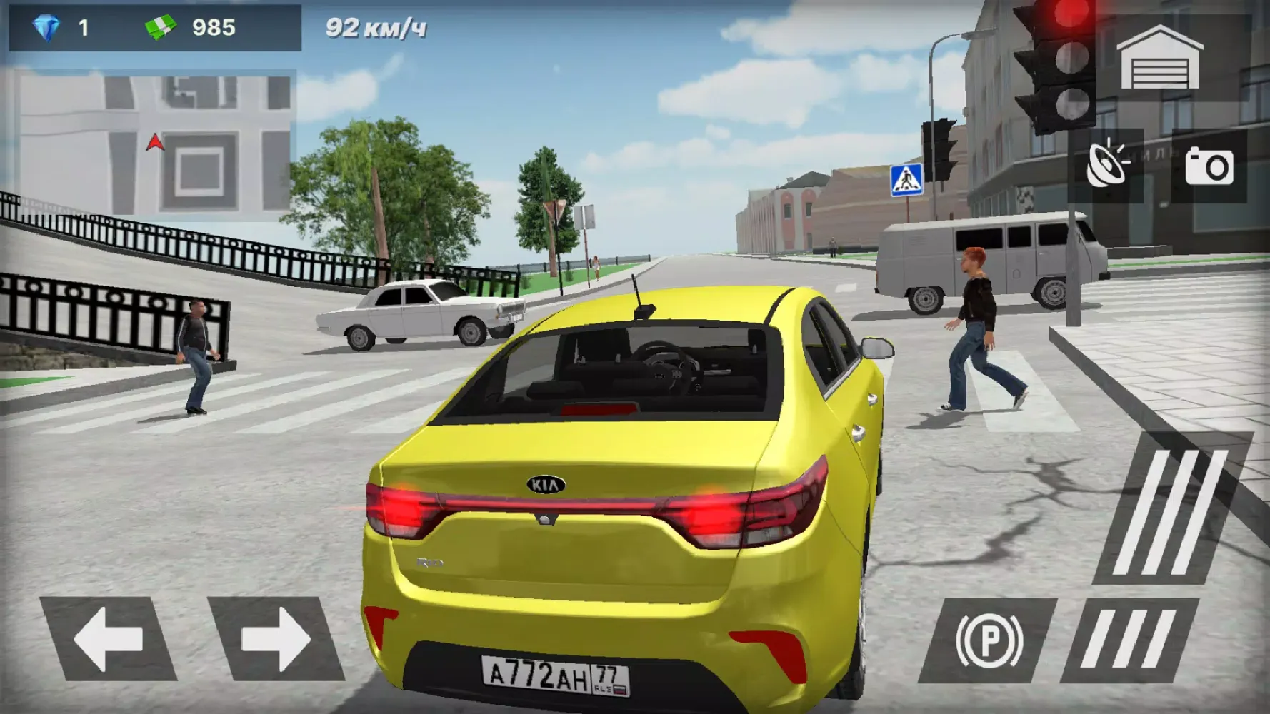 Tangkapan layar KIA Rio Car Simulator