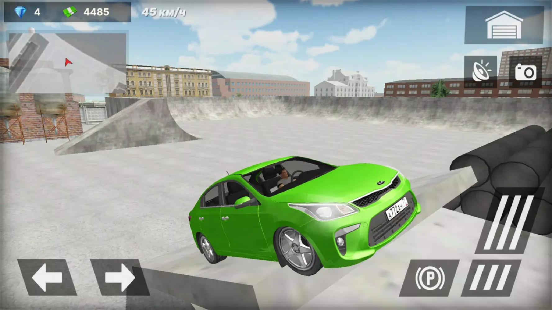 Tangkapan layar KIA Rio Car Simulator