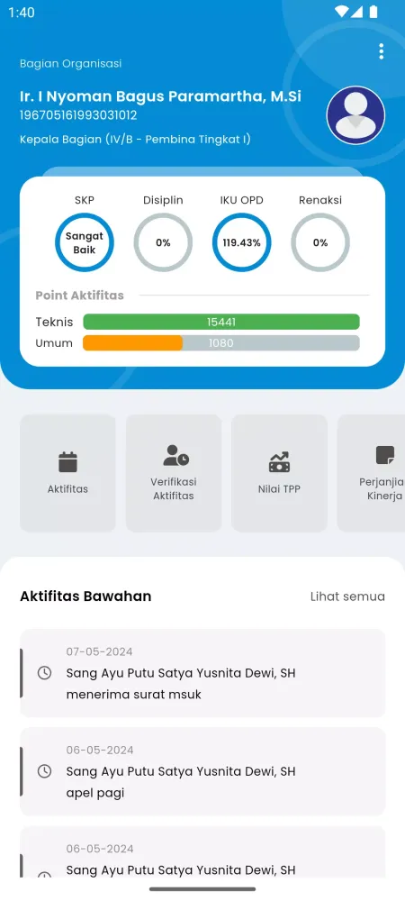 E-Kinerja Klungkung Screenshots