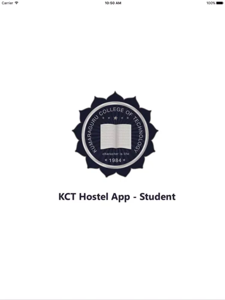 Tangkapan layar KCT Hostel App - Student iPad 