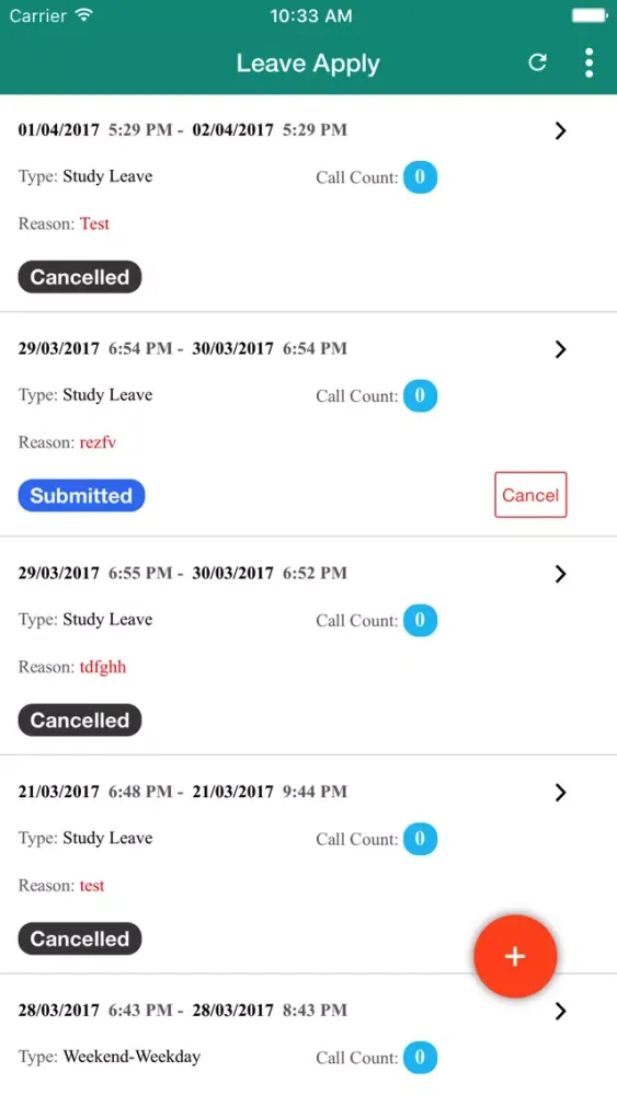 Tangkapan layar KCT Hostel App - Student
