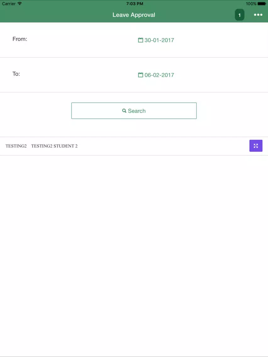 Ảnh chụp màn hình của KCT Hostel App - Faculty iPad 