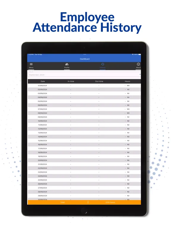 Captures d'écran de Smart Attendance SBS iPad 