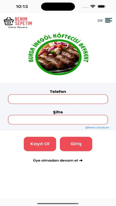 Capturas de tela do Bursa İnegöl Köftecisi Beykent