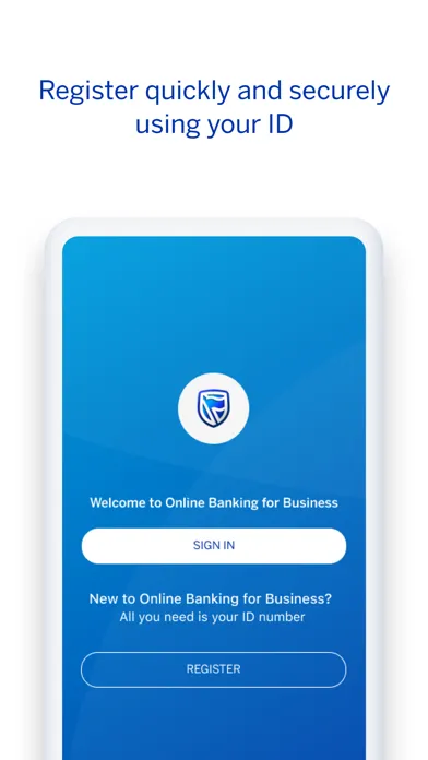 Tangkapan skrin Standard Bank Business Banking