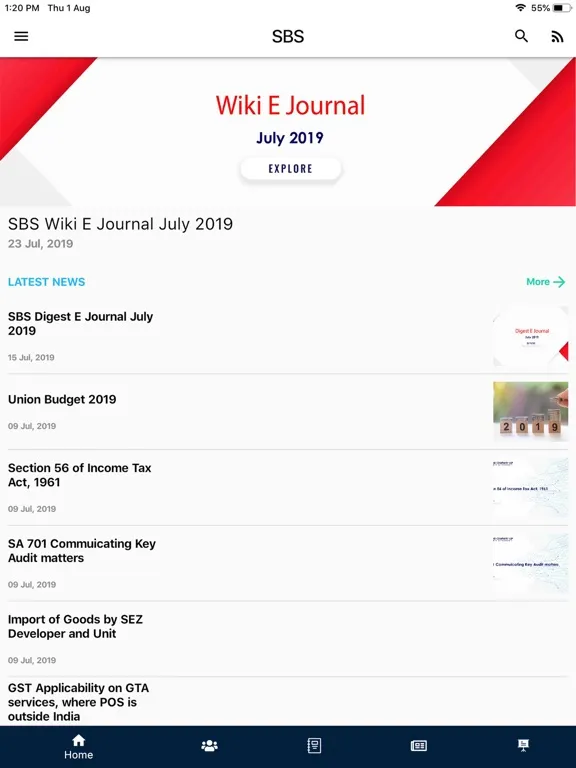 Скриншоты SBS Connect iPad 