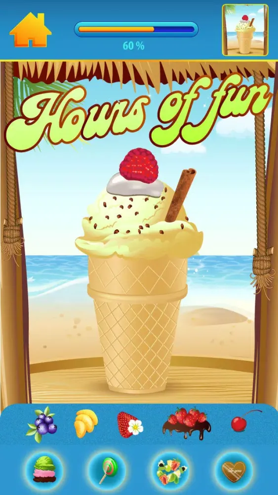 Captures d'écran de My Hello Little Heroes Draw and Copy Beach Game - Frozen Ice Cream Maker Puzzle - Free App