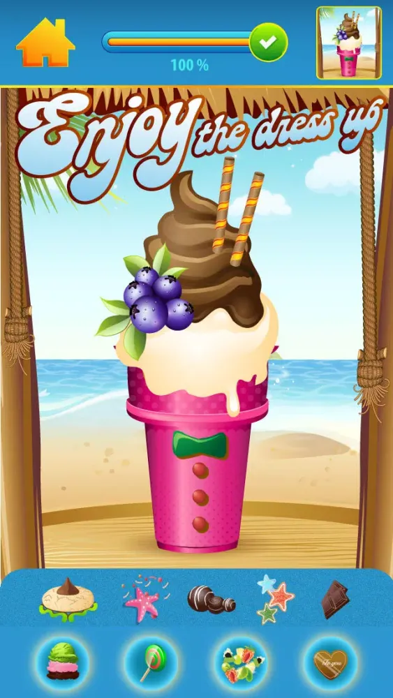 Captures d'écran de My Hello Little Heroes Draw and Copy Beach Game - Frozen Ice Cream Maker Puzzle - Free App