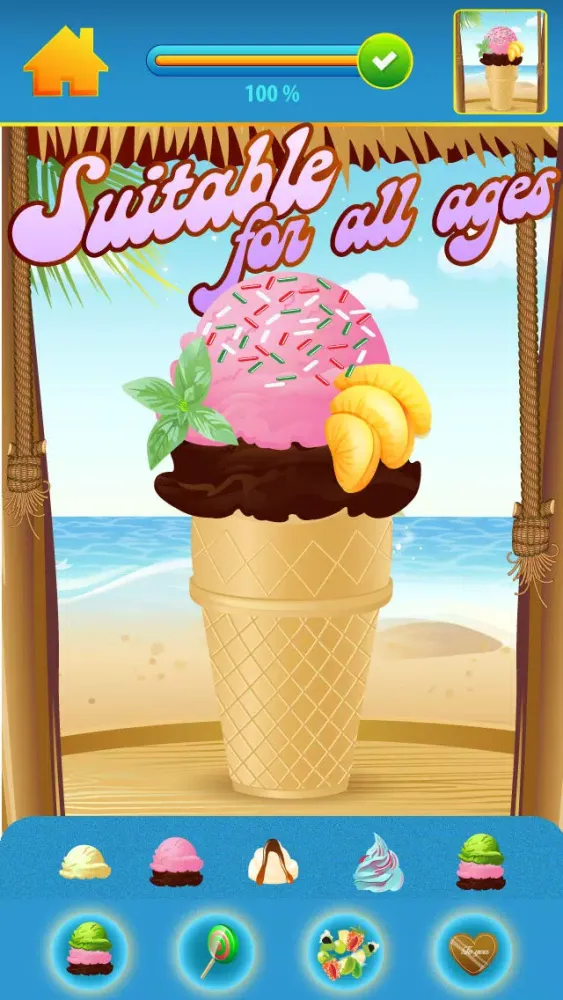 Captures d'écran de My Hello Little Heroes Draw and Copy Beach Game - Frozen Ice Cream Maker Puzzle - Free App