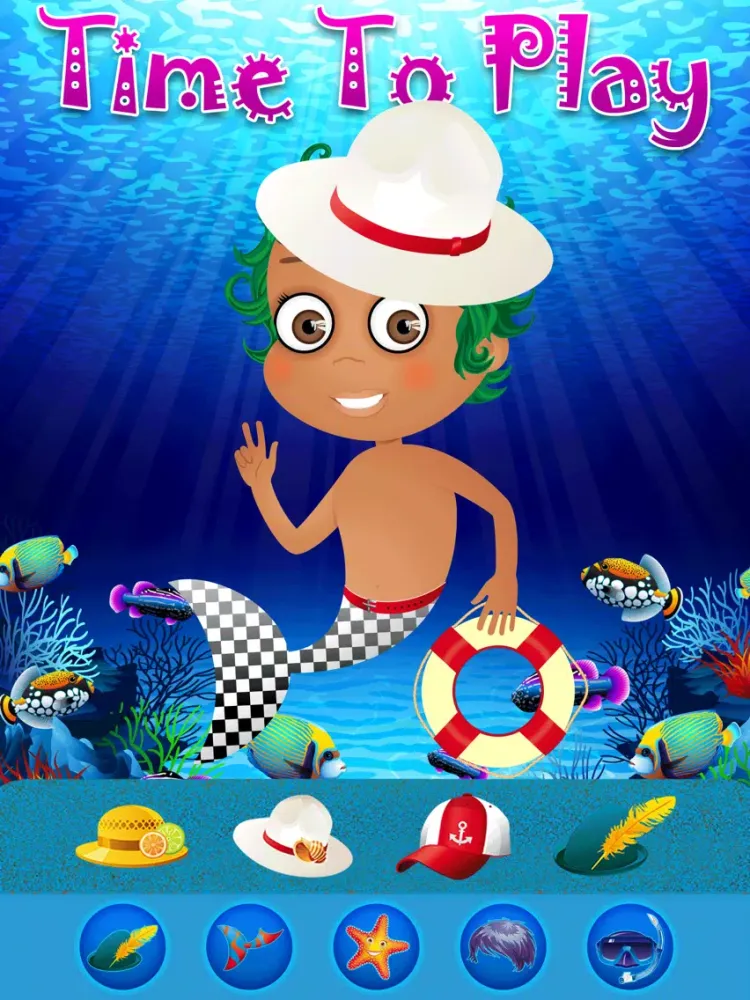 ภาพหน้าจอของ My Little Pop Princess Mermaid Fashion World Dress Up - The Sea Town Paradise Puzzle Game Edition iPad 