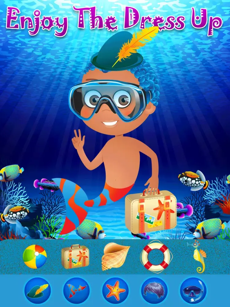ภาพหน้าจอของ My Little Pop Princess Mermaid Fashion World Dress Up - The Sea Town Paradise Puzzle Game Edition iPad 