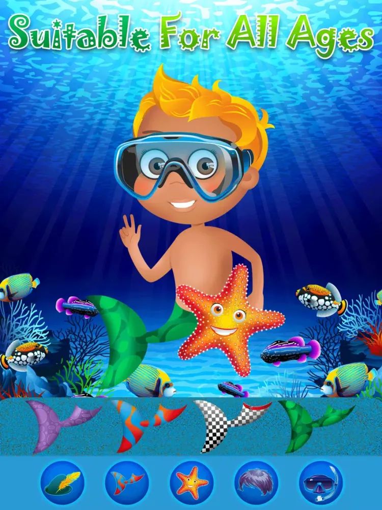 ภาพหน้าจอของ My Little Pop Princess Mermaid Fashion World Dress Up - The Sea Town Paradise Puzzle Game Edition iPad 