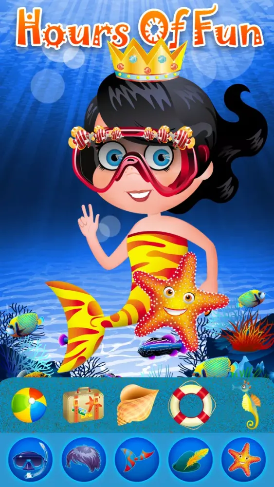 ภาพหน้าจอของ My Little Pop Princess Mermaid Fashion World Dress Up - The Sea Town Paradise Puzzle Game Edition