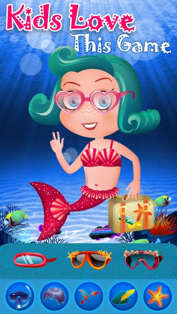 ภาพหน้าจอของ My Little Pop Princess Mermaid Fashion World Dress Up - The Sea Town Paradise Puzzle Game Edition