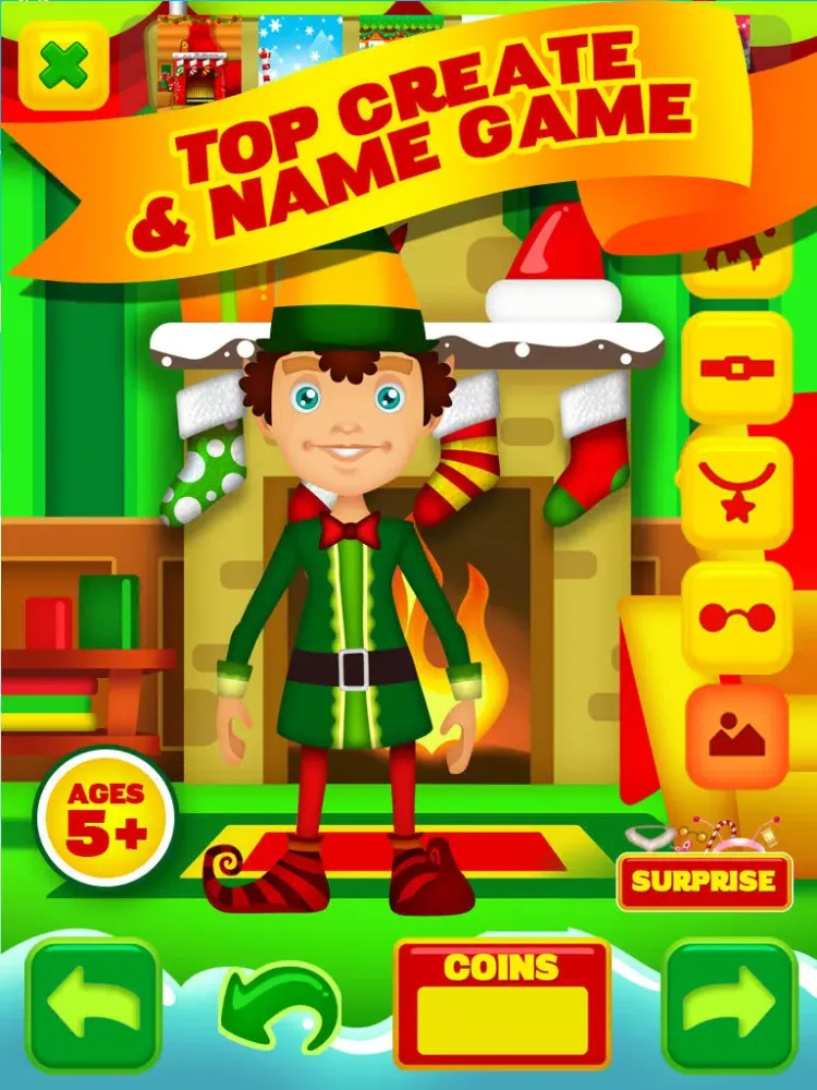 Name My Santas Amazing Little Helper North Pole Magic Builder Elf Design Game - Free App iPad  Ekran Görüntüleri