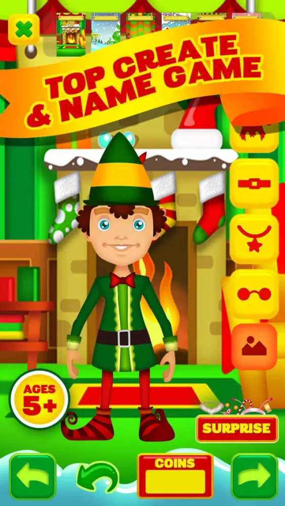 Name My Santas Amazing Little Helper North Pole Magic Builder Elf Design Game - Free App Ekran Görüntüleri