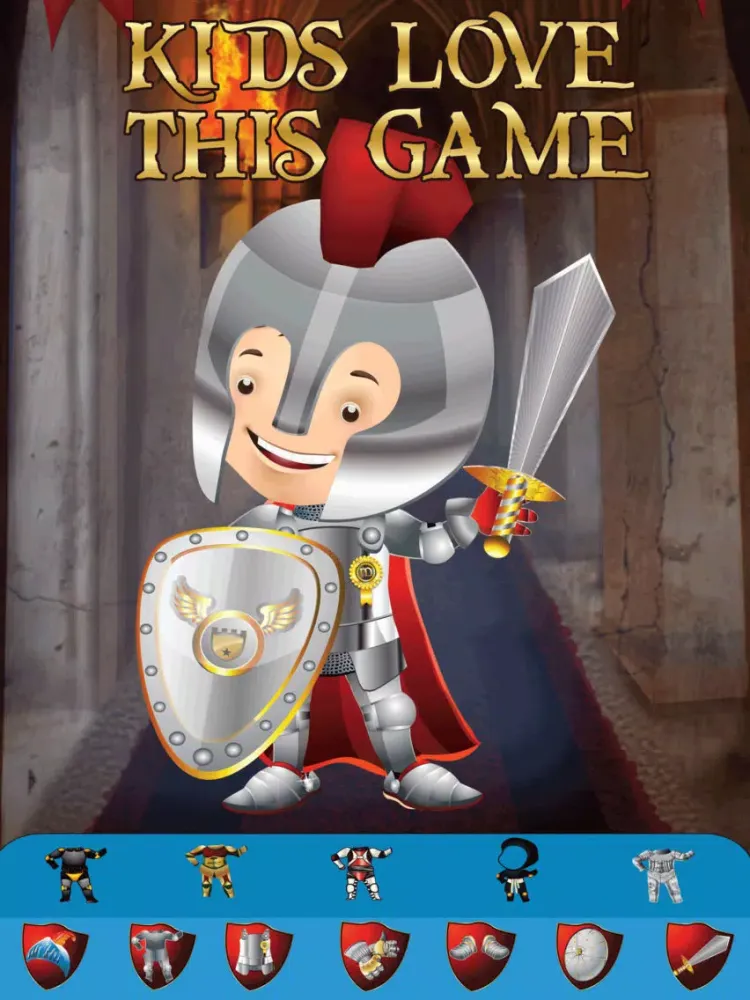 Zrzuty ekranu My Brave Knight Dress Up Game - The Virtual World Of Heroes Club Playtime Edition - Free App iPad 