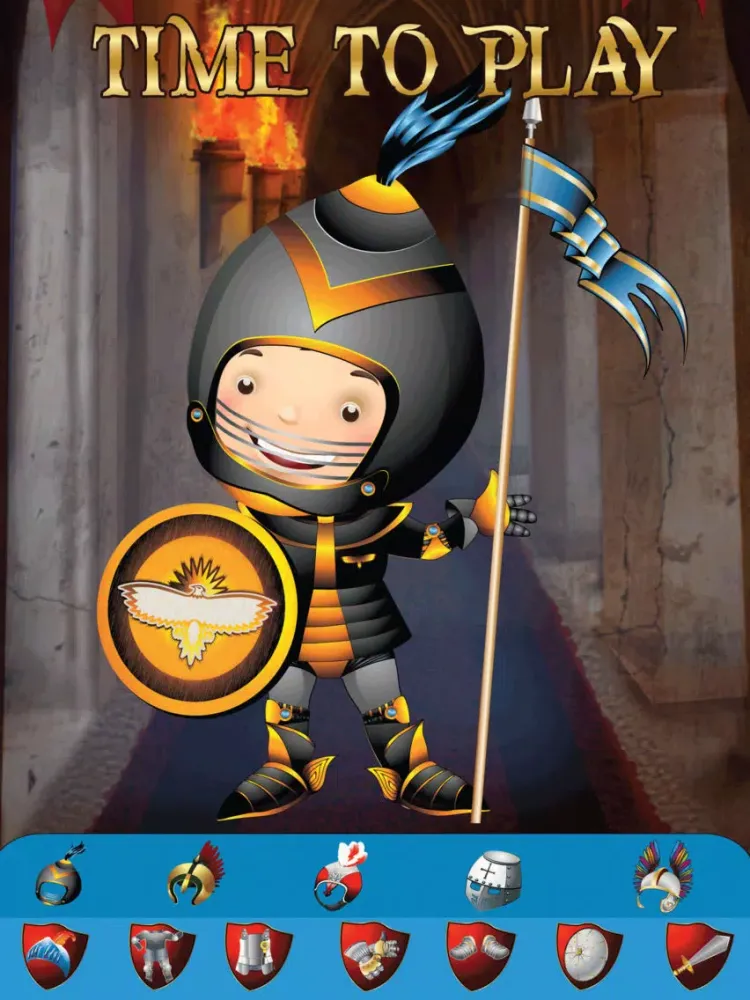 Zrzuty ekranu My Brave Knight Dress Up Game - The Virtual World Of Heroes Club Playtime Edition - Free App iPad 
