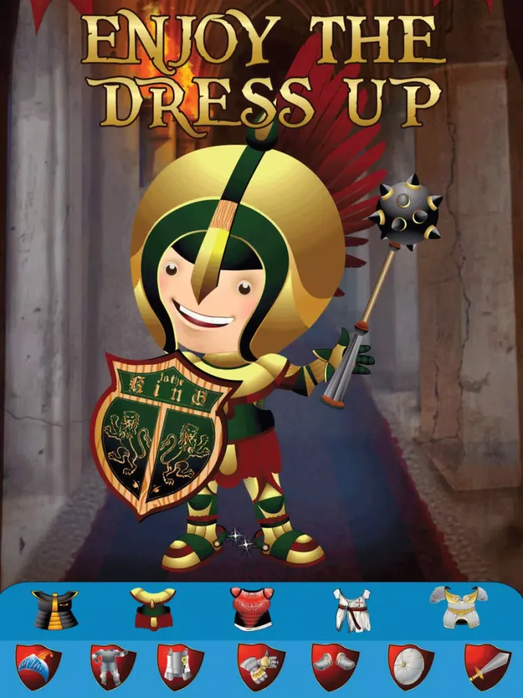 Zrzuty ekranu My Brave Knight Dress Up Game - The Virtual World Of Heroes Club Playtime Edition - Free App iPad 